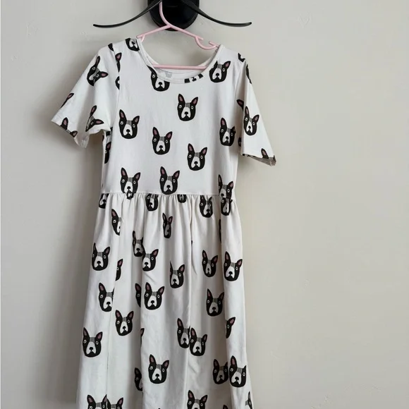 Pink Chicken | Dresses | Kids White Dog Print Dresspink Chicken | Poshmark